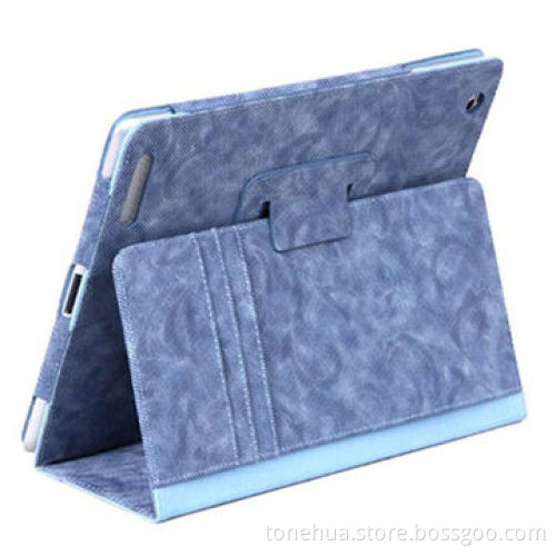Hot Sale Hibernate Leather Case with Card Pocket, Suitable or iPad 3/4